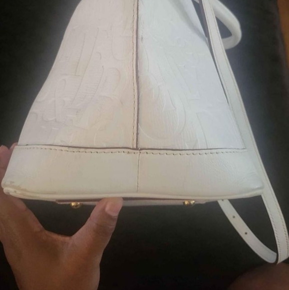 Dooney and Bourke Monogrammed Retro Embossed Satchel Bag - Picture 5 of 7